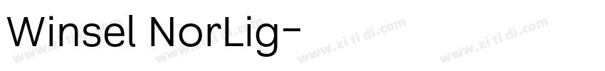 Winsel NorLig字体转换